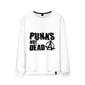 Мужской свитшот хлопок с принтом Punks not dead (2) в Белгороде, 100% хлопок |  | punks | анархия | панк | панк не умрет | стиль панк