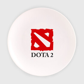 Тарелка с принтом Logo Dota 2 в Белгороде, фарфор | диаметр - 210 мм
диаметр для нанесения принта - 120 мм | dota | dota 2 | media | дота | дота 2 | игры | компьютерные игры
