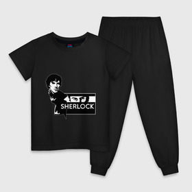 Детская пижама хлопок с принтом T-shirt Sherlock в Белгороде, 100% хлопок |  брюки и футболка прямого кроя, без карманов, на брюках мягкая резинка на поясе и по низу штанин
 | holmes | holms | sherlock | sherlok | vatson | ватсон | сериал | холмс | шерлок | шерлок холмс