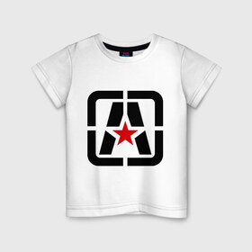 Детская футболка хлопок с принтом Antifa (3) в Белгороде, 100% хлопок | круглый вырез горловины, полуприлегающий силуэт, длина до линии бедер | antifa | антифа | антифашизм | антифашистское движение | знак антифа | против фашизма | фашизм