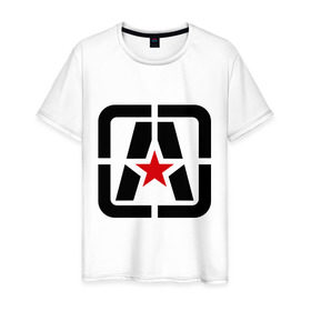 Мужская футболка хлопок с принтом Antifa (3) в Белгороде, 100% хлопок | прямой крой, круглый вырез горловины, длина до линии бедер, слегка спущенное плечо. | antifa | антифа | антифашизм | антифашистское движение | знак антифа | против фашизма | фашизм