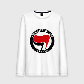 Мужской лонгслив хлопок с принтом Antifa (1) в Белгороде, 100% хлопок |  | antifa | антифа | антифашизм | антифашистское движение | знак антифа | против фашизма | фашизм