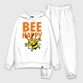 Мужской костюм хлопок OVERSIZE с принтом BeeHappy в Белгороде,  |  | веселая | насекомое | настроение | позитив | пчела | пчелка | счастливый | счастье | эмоции