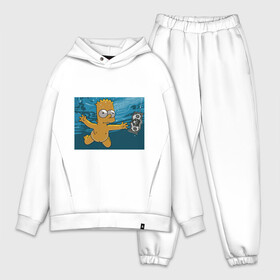 Мужской костюм хлопок OVERSIZE с принтом Nevermind (Simpsons) в Белгороде,  |  | Тематика изображения на принте: nevermind | nevermind simpsons | nirvana | nirvana nevermind | rock | simpsons | нирвана | нирвана nevermind | нирвана симпсонс | ребенок | рок | символика nirvana | символика нирвана | симпсонс