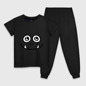 Детская пижама хлопок с принтом Добрый монстрик в Белгороде, 100% хлопок |  брюки и футболка прямого кроя, без карманов, на брюках мягкая резинка на поясе и по низу штанин
 | глазастый | зубастик | зубы | монстр | рожица | чудик | чудовище