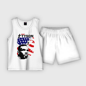 Детская пижама с шортами хлопок с принтом боксер Mike Tyson в Белгороде,  |  | boxing