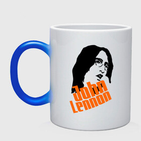 Кружка хамелеон с принтом Джон Леннон (John Lennon) в Белгороде, керамика | меняет цвет при нагревании, емкость 330 мл | beatles | john lennon | the beatles | битлз | битлы | джон леннон | джон ленон | леннон | ленон | портрет