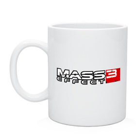 Кружка с принтом Mass Effect 3 в Белгороде, керамика | объем — 330 мл, диаметр — 80 мм. Принт наносится на бока кружки, можно сделать два разных изображения | игры | компьютерная игра