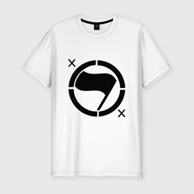 Мужская футболка премиум с принтом Black Flag (2) в Белгороде, 92% хлопок, 8% лайкра | приталенный силуэт, круглый вырез ворота, длина до линии бедра, короткий рукав | Тематика изображения на принте: hard | hardcor | hardcore | hardstyle | rock | рок | флаг | хард | хард рок