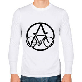 Мужской лонгслив хлопок с принтом Anarchy Bike в Белгороде, 100% хлопок |  | anarchy | bike | анархизм | анархия | байк | велик | велосипед | велосипед анархия