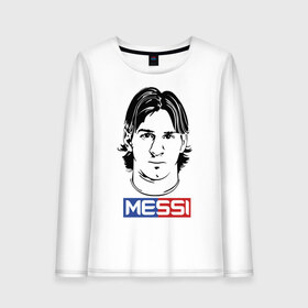 Женский лонгслив хлопок с принтом Messi 2 в Белгороде, 100% хлопок |  | 