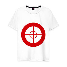 Мужская футболка хлопок с принтом TF2: Sniper в Белгороде, 100% хлопок | прямой крой, круглый вырез горловины, длина до линии бедер, слегка спущенное плечо. | игра | игры | компьютерная | перепутал. высота спины 2.6 смприцел | снайпер
