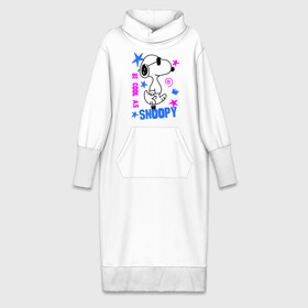 Платье удлиненное хлопок с принтом Be cool as Snoopy в Белгороде,  |  | snoopy | будь крутым как снупи | мультик | мультики | мультфильмы | снупи | собачка снупи
