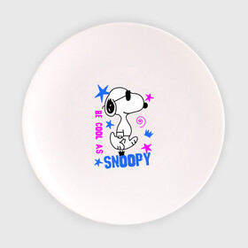 Тарелка с принтом Be cool as Snoopy в Белгороде, фарфор | диаметр - 210 мм
диаметр для нанесения принта - 120 мм | snoopy | будь крутым как снупи | мультик | мультики | мультфильмы | снупи | собачка снупи