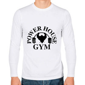 Мужской лонгслив хлопок с принтом Power House Gym в Белгороде, 100% хлопок |  | power house gym | бодибилдинг | для качков | жим | качкам | силовой спорт | силовой экстрим | спорт