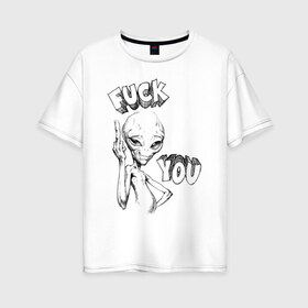Женская футболка хлопок Oversize с принтом Пол Секретный материальчик в Белгороде, 100% хлопок | свободный крой, круглый ворот, спущенный рукав, длина до линии бедер
 | paul | секретный инопланетянин