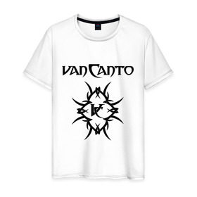 Мужская футболка хлопок с принтом Van Canto в Белгороде, 100% хлопок | прямой крой, круглый вырез горловины, длина до линии бедер, слегка спущенное плечо. | metal | van canto | группы | метал | музыка | рок группа | рок группы
