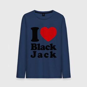 Мужской лонгслив хлопок с принтом I love black jack в Белгороде, 100% хлопок |  | 21 | black jack | i love | i love black jack | блэк джек | карточный игры | карты | покер | я люблю