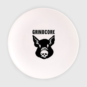 Тарелка 3D с принтом Grindcore (pig) в Белгороде, фарфор | диаметр - 210 мм
диаметр для нанесения принта - 120 мм | grindcore | gringcore | metal | rock | trash | гpайндкор | метал | рок музыка | треш | трэш