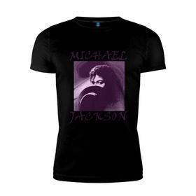 Мужская футболка премиум с принтом Michael Jackson с шляпой в Белгороде, 92% хлопок, 8% лайкра | приталенный силуэт, круглый вырез ворота, длина до линии бедра, короткий рукав | mj | исполнитель | майкл джексон | музыка | певец | поп музыка