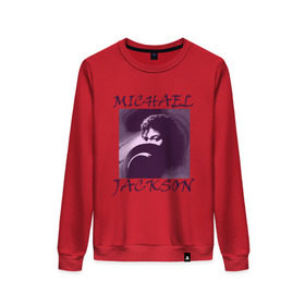 Женский свитшот хлопок с принтом Michael Jackson с шляпой в Белгороде, 100% хлопок | прямой крой, круглый вырез, на манжетах и по низу широкая трикотажная резинка  | mj | исполнитель | майкл джексон | музыка | певец | поп музыка