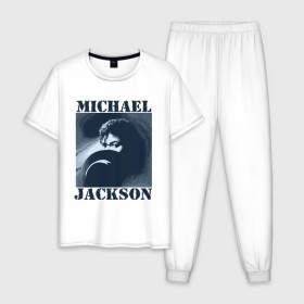 Мужская пижама хлопок с принтом Michael Jackson с шляпой (2) в Белгороде, 100% хлопок | брюки и футболка прямого кроя, без карманов, на брюках мягкая резинка на поясе и по низу штанин
 | Тематика изображения на принте: mj | в шляпе | исполнитель | майкл джексон | музыка | певец | поп музыка | шляпа