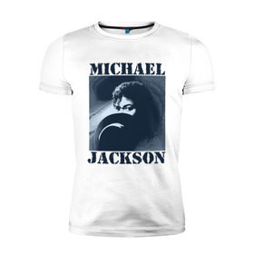 Мужская футболка премиум с принтом Michael Jackson с шляпой (2) в Белгороде, 92% хлопок, 8% лайкра | приталенный силуэт, круглый вырез ворота, длина до линии бедра, короткий рукав | mj | в шляпе | исполнитель | майкл джексон | музыка | певец | поп музыка | шляпа