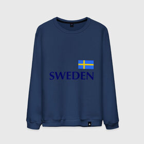Мужской свитшот хлопок с принтом Сборная Швеции - 10 в Белгороде, 100% хлопок |  | football | сборная швеции | флаг швеции | футбол | швеция