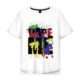 Мужская футболка хлопок Oversize с принтом Nirvana - Rape me в Белгороде, 100% хлопок | свободный крой, круглый ворот, “спинка” длиннее передней части | court cobain | rock | кобейн | курт кобейн | музыка | музыкальные | нирвана | рок