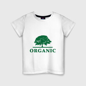 Детская футболка хлопок с принтом Дерево органика в Белгороде, 100% хлопок | круглый вырез горловины, полуприлегающий силуэт, длина до линии бедер | eco | organic | дерево | зеленые технологии | зелень | планета | чистота | эко | экология