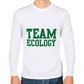 Мужской лонгслив хлопок с принтом Команда экологов в Белгороде, 100% хлопок |  | eco | team ecology | зеленые технологии | зелень | планета | чистота | эко | экология