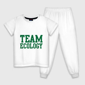Детская пижама хлопок с принтом Команда экологов в Белгороде, 100% хлопок |  брюки и футболка прямого кроя, без карманов, на брюках мягкая резинка на поясе и по низу штанин
 | eco | team ecology | зеленые технологии | зелень | планета | чистота | эко | экология