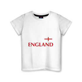 Детская футболка хлопок с принтом Сборная Англии - Стивен Джеррард 4 в Белгороде, 100% хлопок | круглый вырез горловины, полуприлегающий силуэт, длина до линии бедер | англия | сборная англии | стивен джеррард | флаг англии | футбол