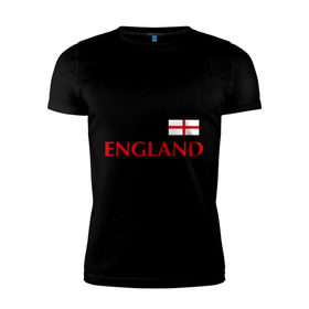 Мужская футболка премиум с принтом Сборная Англии - 10 в Белгороде, 92% хлопок, 8% лайкра | приталенный силуэт, круглый вырез ворота, длина до линии бедра, короткий рукав | Тематика изображения на принте: англия | руни | сборная англии | флаг англии | футбол