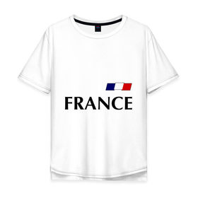 Мужская футболка хлопок Oversize с принтом Сборная Франции - 8 в Белгороде, 100% хлопок | свободный крой, круглый ворот, “спинка” длиннее передней части | football | сборная франции | франция | футбол
