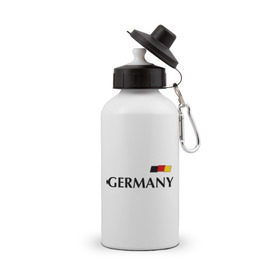 Бутылка спортивная с принтом Сборная Германии - 7 в Белгороде, металл | емкость — 500 мл, в комплекте две пластиковые крышки и карабин для крепления | football | германия | сборная германии | футбол | швайнштайгер