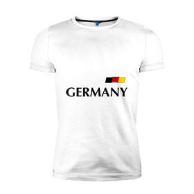 Мужская футболка премиум с принтом Сборная Германии - 7 в Белгороде, 92% хлопок, 8% лайкра | приталенный силуэт, круглый вырез ворота, длина до линии бедра, короткий рукав | football | германия | сборная германии | футбол | швайнштайгер