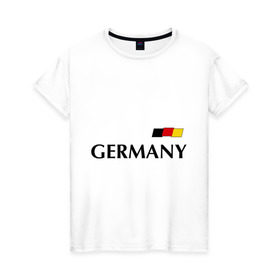 Женская футболка хлопок с принтом Сборная Германии - 7 в Белгороде, 100% хлопок | прямой крой, круглый вырез горловины, длина до линии бедер, слегка спущенное плечо | football | германия | сборная германии | футбол | швайнштайгер