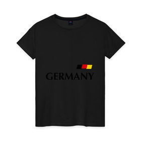 Женская футболка хлопок с принтом Сборная Германии - 10 в Белгороде, 100% хлопок | прямой крой, круглый вырез горловины, длина до линии бедер, слегка спущенное плечо | football | германия | подольски | сборная германии | футбол