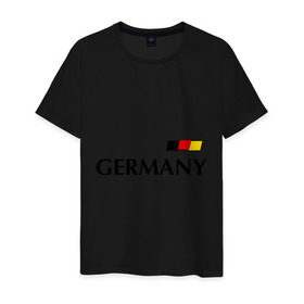 Мужская футболка хлопок с принтом Сборная Германии - 10 в Белгороде, 100% хлопок | прямой крой, круглый вырез горловины, длина до линии бедер, слегка спущенное плечо. | football | германия | подольски | сборная германии | футбол