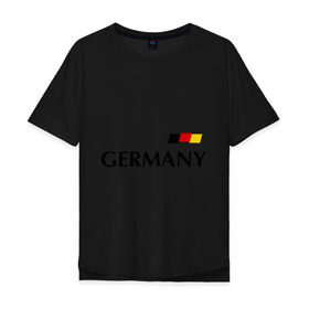 Мужская футболка хлопок Oversize с принтом Сборная Германии - 13 в Белгороде, 100% хлопок | свободный крой, круглый ворот, “спинка” длиннее передней части | Тематика изображения на принте: football | германия | мюллер | сборная германии | футбол