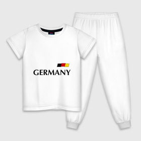 Детская пижама хлопок с принтом Сборная Германии - 13 в Белгороде, 100% хлопок |  брюки и футболка прямого кроя, без карманов, на брюках мягкая резинка на поясе и по низу штанин
 | football | германия | мюллер | сборная германии | футбол