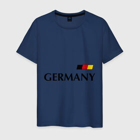 Мужская футболка хлопок с принтом Сборная Германии - 13 в Белгороде, 100% хлопок | прямой крой, круглый вырез горловины, длина до линии бедер, слегка спущенное плечо. | football | германия | мюллер | сборная германии | футбол