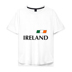 Мужская футболка хлопок Oversize с принтом Сборная Ирландии - 7 в Белгороде, 100% хлопок | свободный крой, круглый ворот, “спинка” длиннее передней части | 