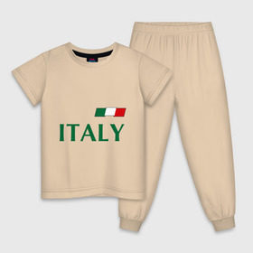 Детская пижама хлопок с принтом Сборная Италии - 1 в Белгороде, 100% хлопок |  брюки и футболка прямого кроя, без карманов, на брюках мягкая резинка на поясе и по низу штанин
 | Тематика изображения на принте: football | буффон | италия | сборная италии