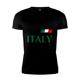 Мужская футболка премиум с принтом Сборная Италии - 10 в Белгороде, 92% хлопок, 8% лайкра | приталенный силуэт, круглый вырез ворота, длина до линии бедра, короткий рукав | football | италия | сборная италии