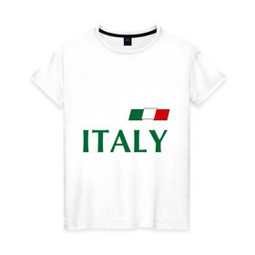Женская футболка хлопок с принтом Сборная Италии - 10 в Белгороде, 100% хлопок | прямой крой, круглый вырез горловины, длина до линии бедер, слегка спущенное плечо | football | италия | сборная италии