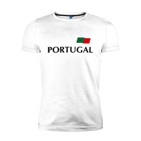 Мужская футболка премиум с принтом Сборная Португалии - Криштиану Роналду 7 в Белгороде, 92% хлопок, 8% лайкра | приталенный силуэт, круглый вырез ворота, длина до линии бедра, короткий рукав | football | ronaldo | португалия | роналду | сборная португалии
