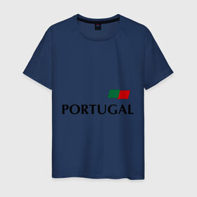 Мужская футболка хлопок с принтом Сборная Португалии - 10 в Белгороде, 100% хлопок | прямой крой, круглый вырез горловины, длина до линии бедер, слегка спущенное плечо. | football | португалия | сборная португалии