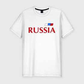 Мужская футболка премиум с принтом Сборная России - 9 в Белгороде, 92% хлопок, 8% лайкра | приталенный силуэт, круглый вырез ворота, длина до линии бедра, короткий рукав | football | russia | россия | сборная россии